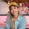 image:imageDALIX Sushi Roll Embroidered Maki Cotton Dad Hat Baseball Cap Adjustable WomensWashed Gold