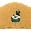 image:imageDALIX Sushi Roll Embroidered Maki Cotton Dad Hat Baseball Cap Adjustable WomensWashed Gold