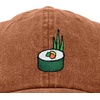 image:imageDALIX Sushi Roll Embroidered Maki Cotton Dad Hat Baseball Cap Adjustable WomensWashed Orange
