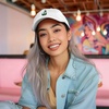 image:imageDALIX Sushi Roll Embroidered Maki Cotton Dad Hat Baseball Cap Adjustable WomensWhite