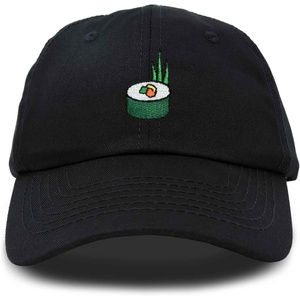 image:imageDALIX Sushi Roll Embroidered Maki Cotton Dad Hat Baseball Cap Adjustable WomensBlack