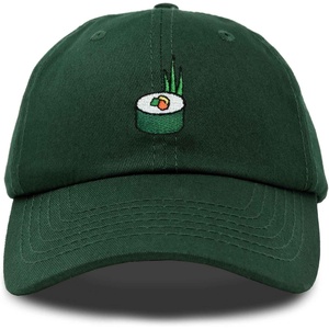 image:imageDALIX Sushi Roll Embroidered Maki Cotton Dad Hat Baseball Cap Adjustable WomensDark Green
