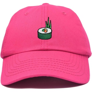 image:imageDALIX Sushi Roll Embroidered Maki Cotton Dad Hat Baseball Cap Adjustable WomensHot Pink