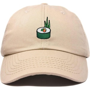 image:imageDALIX Sushi Roll Embroidered Maki Cotton Dad Hat Baseball Cap Adjustable WomensKhaki