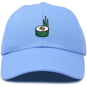 image:imageDALIX Sushi Roll Embroidered Maki Cotton Dad Hat Baseball Cap Adjustable WomensLight Blue
