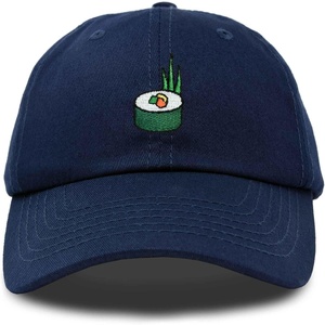 image:imageDALIX Sushi Roll Embroidered Maki Cotton Dad Hat Baseball Cap Adjustable WomensNavy Blue