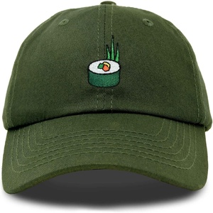 image:imageDALIX Sushi Roll Embroidered Maki Cotton Dad Hat Baseball Cap Adjustable WomensOlive