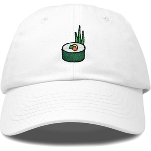 image:imageDALIX Sushi Roll Embroidered Maki Cotton Dad Hat Baseball Cap Adjustable WomensWhite