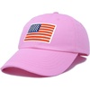image:imageDALIX American Flag Hat Premium USA Baseball CapRedWhiteBlue  Light Pink
