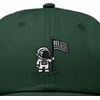 image:imageDALIX Moon Mission USA Flag Embroidered Dad Hat Adjustable Cotton Baseball Cap Americana Hat MensDark Green