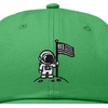 image:imageDALIX Moon Mission USA Flag Embroidered Dad Hat Adjustable Cotton Baseball Cap Americana Hat MensKelly Green