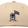 image:imageDALIX Moon Mission USA Flag Embroidered Dad Hat Adjustable Cotton Baseball Cap Americana Hat MensKhaki