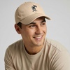 image:imageDALIX Moon Mission USA Flag Embroidered Dad Hat Adjustable Cotton Baseball Cap Americana Hat MensKhaki
