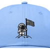 image:imageDALIX Moon Mission USA Flag Embroidered Dad Hat Adjustable Cotton Baseball Cap Americana Hat MensLight Blue