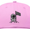image:imageDALIX Moon Mission USA Flag Embroidered Dad Hat Adjustable Cotton Baseball Cap Americana Hat MensLight Pink