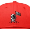 image:imageDALIX Moon Mission USA Flag Embroidered Dad Hat Adjustable Cotton Baseball Cap Americana Hat MensRed