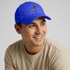 image:imageDALIX Moon Mission USA Flag Embroidered Dad Hat Adjustable Cotton Baseball Cap Americana Hat MensRoyal Blue
