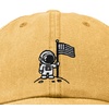 image:imageDALIX Moon Mission USA Flag Embroidered Dad Hat Adjustable Cotton Baseball Cap Americana Hat MensWashed Gold