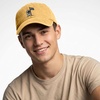 image:imageDALIX Moon Mission USA Flag Embroidered Dad Hat Adjustable Cotton Baseball Cap Americana Hat MensWashed Gold