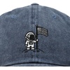 image:imageDALIX Moon Mission USA Flag Embroidered Dad Hat Adjustable Cotton Baseball Cap Americana Hat MensWashed Navy Blue