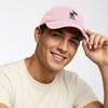 image:imageDALIX Moon Mission USA Flag Embroidered Dad Hat Adjustable Cotton Baseball Cap Americana Hat MensWashed Pink