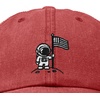 image:imageDALIX Moon Mission USA Flag Embroidered Dad Hat Adjustable Cotton Baseball Cap Americana Hat MensWashed Red