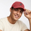 image:imageDALIX Moon Mission USA Flag Embroidered Dad Hat Adjustable Cotton Baseball Cap Americana Hat MensWashed Red