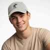 image:imageDALIX Moon Mission USA Flag Embroidered Dad Hat Adjustable Cotton Baseball Cap Americana Hat MensWashed Stone White