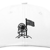 image:imageDALIX Moon Mission USA Flag Embroidered Dad Hat Adjustable Cotton Baseball Cap Americana Hat MensWhite