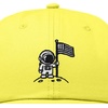 image:imageDALIX Moon Mission USA Flag Embroidered Dad Hat Adjustable Cotton Baseball Cap Americana Hat MensYellow