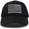 image:imageDALIX American Flag Hat Premium USA Baseball CapBlackGray  Black