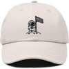 image:imageDALIX Moon Mission USA Flag Embroidered Dad Hat Adjustable Cotton Baseball Cap Americana Hat MensBeige