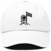 image:imageDALIX Moon Mission USA Flag Embroidered Dad Hat Adjustable Cotton Baseball Cap Americana Hat MensWhite