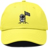 image:imageDALIX Moon Mission USA Flag Embroidered Dad Hat Adjustable Cotton Baseball Cap Americana Hat MensYellow