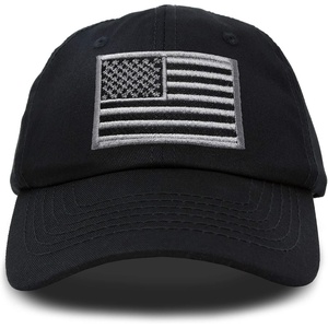 image:imageDALIX American Flag Hat Premium USA Baseball CapBlackGray  Black
