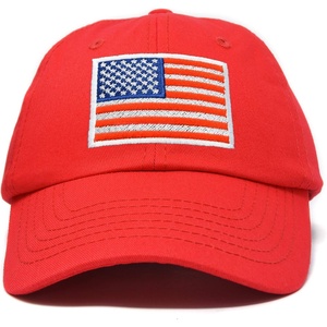 image:imageDALIX American Flag Hat Premium USA Baseball CapRedWhiteBlue  Red
