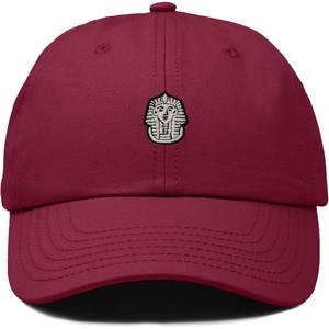 image:imageDALIX Pharaoh Embroidered Adjustable Cotton Twill Dad Hat for MenMaroon