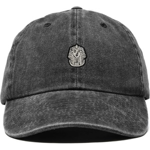 image:imageDALIX Pharaoh Embroidered Adjustable Cotton Twill Dad Hat for MenWashed Black