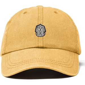 image:imageDALIX Pharaoh Embroidered Adjustable Cotton Twill Dad Hat for MenWashed Gold