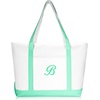 image:imageDALIX Womens Premium Tote Bag Shoulder Bags Monogrammed Mint Green A  ZB
