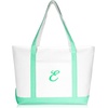 image:imageDALIX Womens Premium Tote Bag Shoulder Bags Monogrammed Mint Green A  ZE