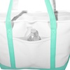 image:imageDALIX Womens Premium Tote Bag Shoulder Bags Monogrammed Mint Green A  ZK