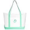 image:imageDALIX Womens Premium Tote Bag Shoulder Bags Monogrammed Mint Green A  ZO