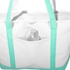 image:imageDALIX Womens Premium Tote Bag Shoulder Bags Monogrammed Mint Green A  ZT