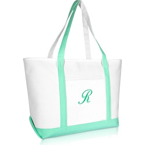 image:imageDALIX Womens Premium Tote Bag Shoulder Bags Monogrammed Mint Green A  ZR