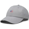 image:imageDALIX Lil USA Flag Embroidered Dad Hat Adjustable Cotton Baseball Cap Unstructured Low Profile Everyday Americana HatGray