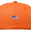 image:imageDALIX Lil USA Flag Embroidered Dad Hat Adjustable Cotton Baseball Cap Unstructured Low Profile Everyday Americana HatOrange