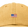 image:imageDALIX Lil USA Flag Embroidered Dad Hat Adjustable Cotton Baseball Cap Unstructured Low Profile Everyday Americana HatWashed Gold