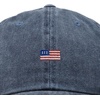 image:imageDALIX Lil USA Flag Embroidered Dad Hat Adjustable Cotton Baseball Cap Unstructured Low Profile Everyday Americana HatWashed Navy Blue