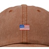 image:imageDALIX Lil USA Flag Embroidered Dad Hat Adjustable Cotton Baseball Cap Unstructured Low Profile Everyday Americana HatWashed Orange